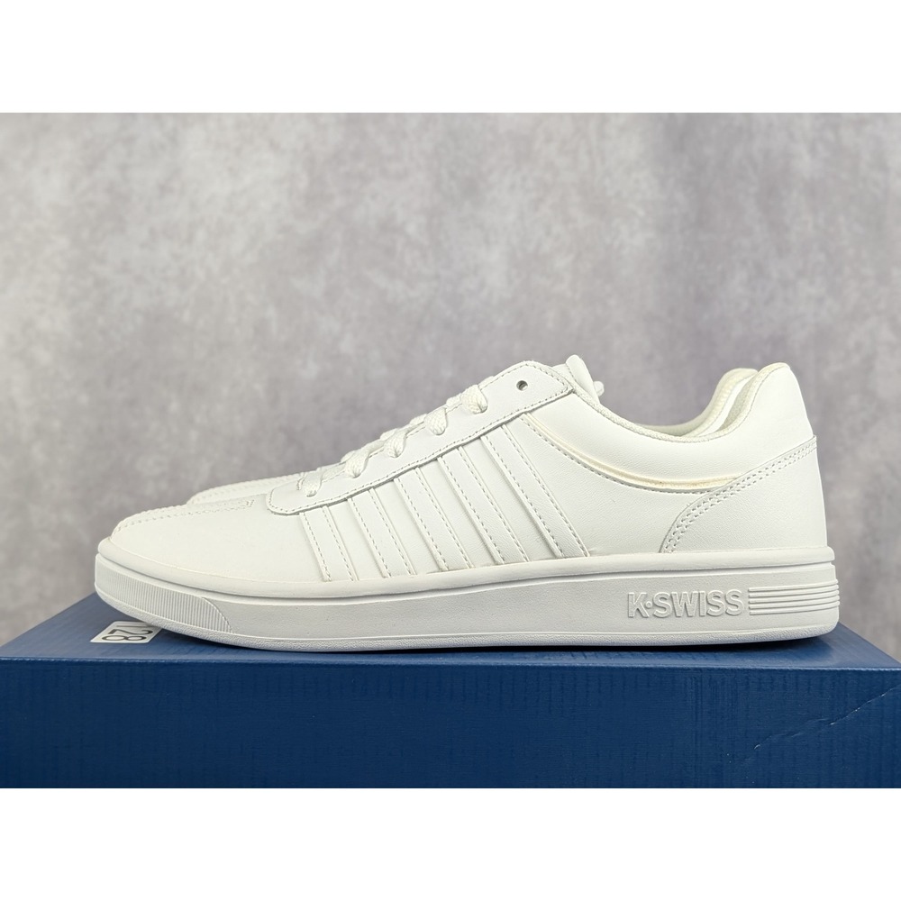 K-Swiss Court Chesterfield Womens 9 White Vapor Blue Low Sneakers 95782-142-M